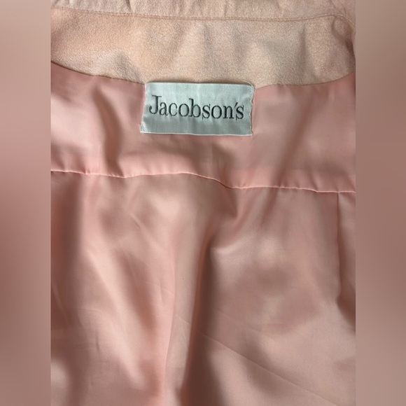 Vintage Jacobson’s Ernst Strauss Ultrasuede blush pink blazer vintage size 16 - Picture 12 of 13